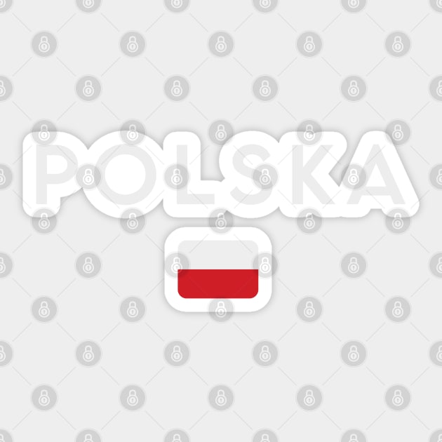 Poland flag, polish flag Sticker by eka123